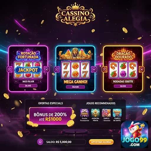 Ilustração de Experimente o aplicativo cassino jogo99 para Android e iOS