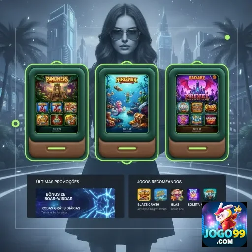 Ilustração de Explore os Jogos VIP e Slots do Jogo99 com Segurança