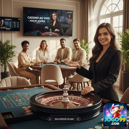 Ilustração de Acesse o cassino online jogo99 com rapidez e segurança